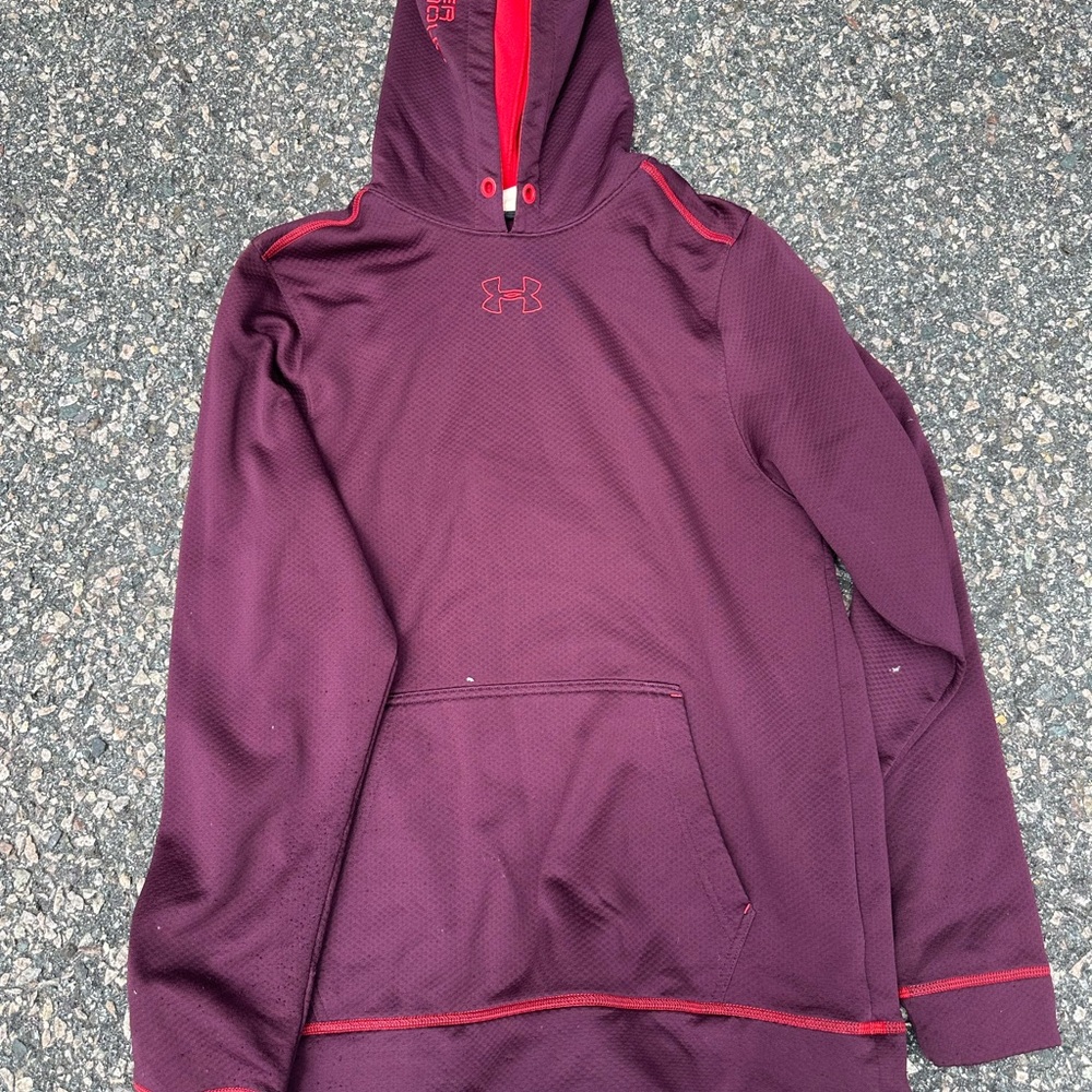 Under Armour Purple Athletic Sweatshirt with Mock Neck